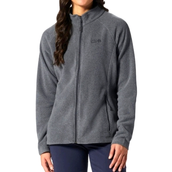 Mountain Hardwear Polartec Microfleece Full Zip Jacket Grey Women's Medium - Picture 1 of 12